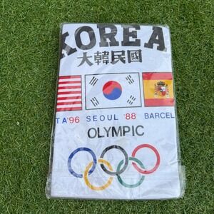 Vintage Korea Seoul Olympic Games Shirt Grand Prix Casual‎ Wear XL New